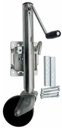 NYTFHMS Boat Trailer Jack with Wheel - Lift Swivel Trailer Jack - Trailer Jack Wheel, Swivel Trailer Jockey Wheel, 15Cm Trailer Wheels, 540 Kg Vertical Load, 25Cm Tele