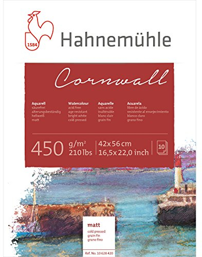 Aquarellblock Cornwall matt 450g/m², 42x56cm, 10Blatt