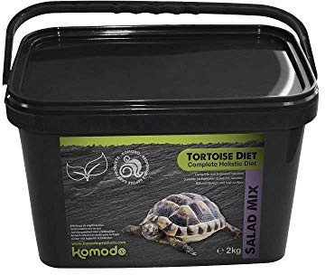 Komodo Tortoise Food Salad Mix 2kg | High-fibre grazing food for Hermann, Horsfield & Mediterranean tortoises – natural, low protein, feed with fresh greens