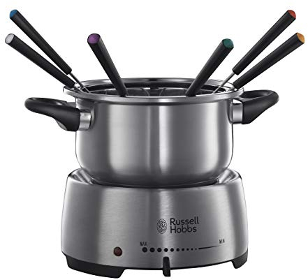 Russell Hobbs Fiesta - Fondue Eléctrica (1200 W, 1,7l, Acero Inoxidable, para Fundir Chocolate o Queso) - ref. 22560-56