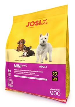 JosiDog Mini (900g) | Hundefutter für kleine Rassen | Premium Trockenfutter für ausgewachsene Hunde | powered by JOSERA | 1er Pack