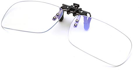 Clip Filtre Lumière Bleue Haute Protection Lumière Bleue pour jeux vidéo Lunettes pour ordinateur- excellente protection contre la lumière bleue des écrans PC & TV