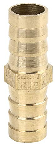 X AUTOHAUX 14mm Brass Barb Hose Fitting Straight Connector Adaptor for Air Water Gas Oil