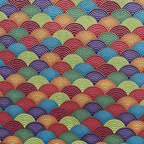 aufodara Japansk stil, bomullstyg, metervara, tryckt mönster, bronsing, tyger för sömnad, metervara, tyg, 50 cm (färg – 03#, 50 x 145 cm)