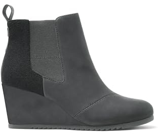 TOMS Women's Bailey Ankle Boot, Gunmetal Suede, 6 UK