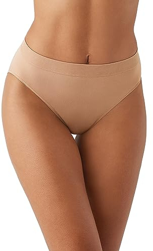 Wacoal Women's B-Smooth Hi-Cut Brief Panty, Praline, 5XL