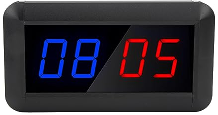 Tbest Anzeigetafel Elektronischer Punktezähler Digitale LED-Anzeigetafel Tragbare Tisch-Basketball-Scoreboard für Indoor-Spiele Basketball Volleyball Tischtennis Baseball