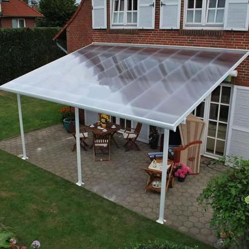 Láminas de Acrílico de Plástico Transparentes,Placas de Policarbonato Paneles para Tejado Resistente a los rayos UV,Marquesinas para Invernadero Terraza Cubierta de Jardín Exterior (0,5m x 2m)