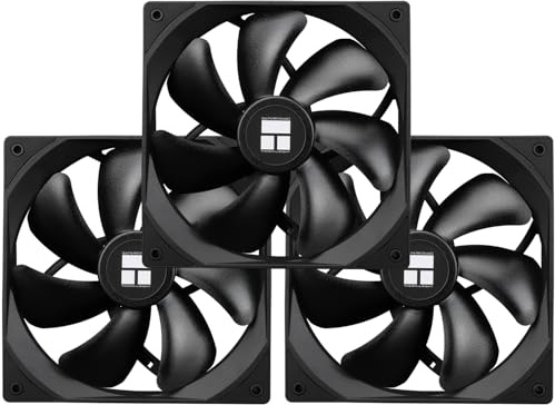 Ventole per CPU Thermalright TL-C14C X3 da 140 mm, ventole di raffreddamento per case da 4 poli PWM silenziose con cuscinetti S-FDB inclusi, confezione da 3 ventole, fino a 1500 U/min