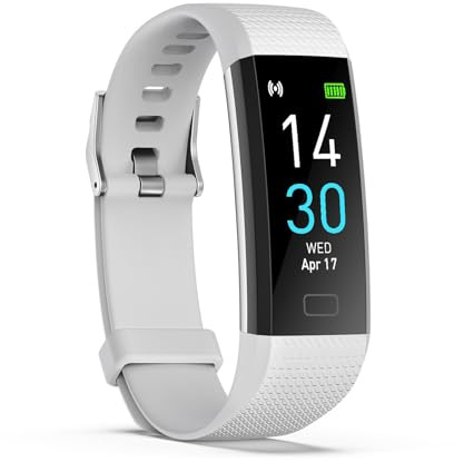 Podometre Non Connectée Simple Femme Homme Enfant Personne Agée Montre Podometre Marche Etanche IP68 Compteur de Calories Compteur de Pas Distance Suivi Sommeil, Chargeur USB en Ligne (Blanc)