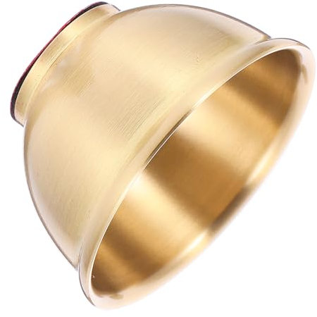 Cabilock Brass Copper Bowl 1.77 Inch Ritual Offering Bowl for Home and Temple Use Polished Edges Brass Vessel for Holy Water Food and Decorative Religious Decor