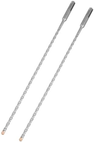 Hilpaty Broca SDS Plus para Hormigon 6x350mmx2, Professional Brocas Martillo con 4 Filos de Corte - Para Hacer Agujeros en el Hormigón, Piedra, Granito, Ladrillo, Mampostería