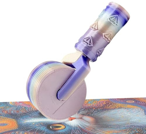 Rouleau de peinture diamant - Outil de pressage - Poignée ergonomique - Accessoires d'artisanat pour peintres, femmes, artistes, amis, famille, amateurs