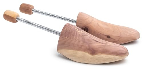 Cobbler’s Choice Cedar Travel Shoe Tree Small – All-Natural Aromatic Cedar, Lightweight Travel Design – Prevents Creasing, Absorbs Moisture, Eliminates Odor