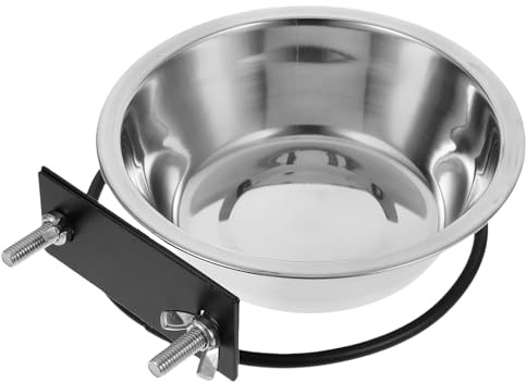 TOYANDONA Ciotola Comoda e Inossidabile da Parete per Cani Rialzata in Acciaio Igienica Design Salvaspazio Comfort Elevato per Alimentazione degli Animali Domestici