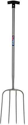 Spear & Jackson 1636AY Fourche à fumier avec manche en T