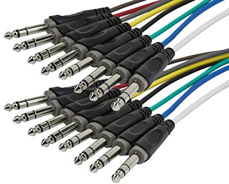 Monoprice 8-Channel 1/4-Inch TRS Male to 1/4-Inch TRS Male Snake Cable - 20 Feet, 26AWG, 8 Balanced Mono and Unbalanced Stereo Lines