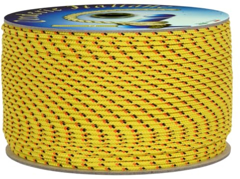 Corderie Italiane 006038184 Cordino Colorato Hobby Fantasy, Giallo, 3 mm, 90 mt
