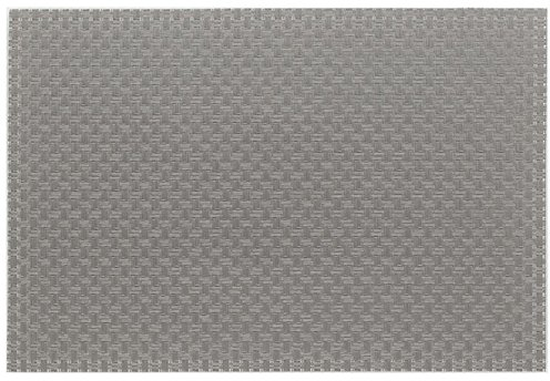 Kela Tisch-Set Plato 45x30cm aus PVC/Polyester in hellgrau, Kunststoff, 45 x 30 x 1 cm