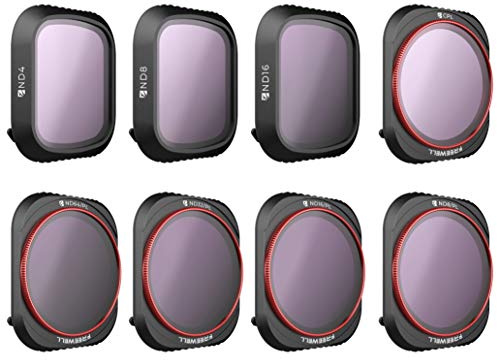Freewell den ganzen Tag - 4K Serie - 8Pack ND4, ND8, ND16, CPL, ND8/PL, ND16/PL, ND32/PL, ND64/PL Kamera Objektiv Filter Kompatibel Mit Mavic 2 Pro Drone