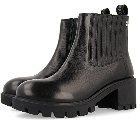 GIOSEPPO Botín Estilo Chelsea Negro para Mujer SULINGEN