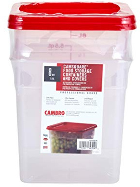 Multi Pack 8 Quart Translucent Square (2 Pack)