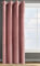 Design91 Eurofirany Rosa Rideau en Velours Doux Uni Opaque avec Oeillets - 1 Unité, Moelleux, Panneau Drapé, Classique, Élégant, Salon, Chambre, 200 g/m², 140x250 cm, Rose Foncé