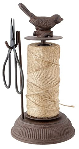 Garden Twine Dispenser Cast Iron Bird Jute String Holder with Scissors