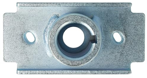 vhbw Moyeu de lame tondeuses à gazon compatible avec Daye DYM1669-4, DYM1768-84 - 10 x 5 x 3,6 cm argenté