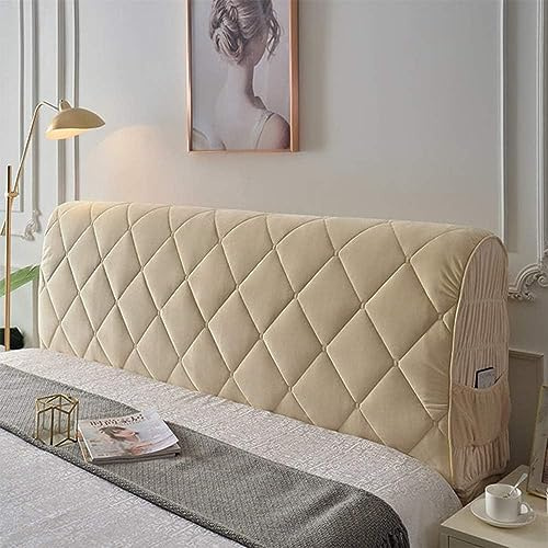 Cuscino da Lettura Triangolare, Schienale Testata Letto Divano, Imbottitura Poggiaschiena Antireflusso Adulti, Cuscino Letto Matrimoniale, Cuscino Cervicale Dormire Lungo(200cm,Cream Color)