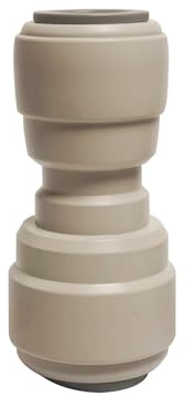 MALIDA Push to Connect Fitting Straight Union Quick Connector, 1/2” to 3/8” O.D. tube water line Fitting for Water Filtration Filter Purifiers RO Systems,10pcs.