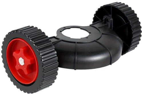 Attacco per ruote per decespugliatore, ruote per decespugliatore - Supporto ausiliario Attacco per tosaerba a ruote dritte - Ruote di supporto regolabili Tagliabordi a batteria Ruote ausiliarie Fornit