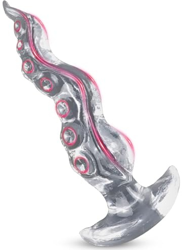 Consolador anal con tentáculos BDSMAGE, tapón anal con cola para mujeres y hombres, consolador monstruoso, consolador de fantasía, fetiche para hombres, juguete sexual con tapón anal. (XL)