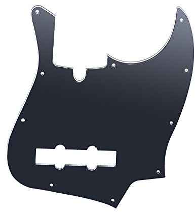 Jeffergarden Jazz Bass Style PickGuard 10 Holes Electric Bass Parts med 2,2 Mm Tjocklek