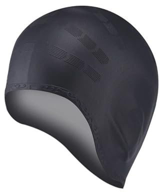Limtula Gorro de piscina 3D de silicona flexible impermeable para mujeres y hombres, protección para el cabello, gorro de natación para adultos, adolescentes, gorro de baño suave