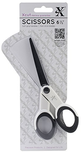 Xcut 6.5 Art & Craft Scissors, Soft Grip & Non-Stick, Art, Craft Accessories, Stainless-Steel Blade, Multi-Purpose Scissors, Sewing, Fabric, Dress Making Supplies, Crafting, Paper & Card Craft