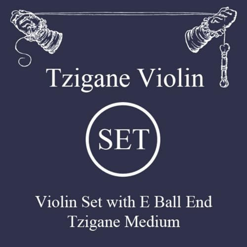 LARSEN STRINGS Violin Saiten Tzigane Multifilament-Fiberkern Satz E Stahl Kugel medium