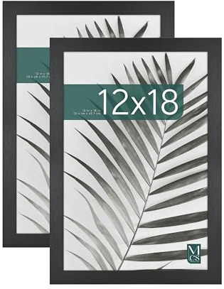 MCS Industries Studio Gallery Frames, 12x18 in, Black Woodgrain, 2 Count
