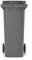 Matisère Conteneur poubelle 240 litres à préhension frontale - couvercle Gris Anthracite - 580 x 725 x 1075 mm - 210005GAGA - Polyéthylène à haute densité (PEHD)