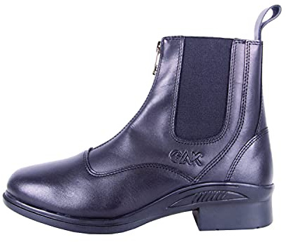 AK Phantom Full Grain Leather Zip-up Paddock/Jodhpur Horse Riding Boots AKRS-6051-02