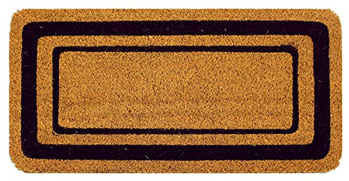 OLIVO.shop | COCO - Paillasson en coco naturel avec fond antidérapant, 3 couleurs 6 tailles (marron, 70 x 140 cm)
