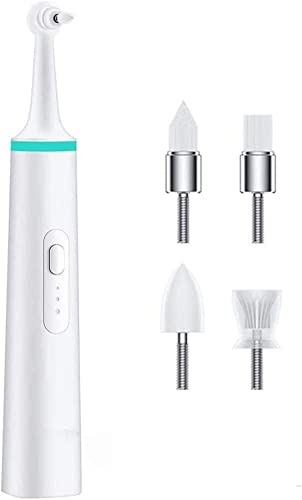Danive Elektrischer Zahnpolierer, Zahnflecken Plaque Schaber Zahnstein Entfernung Reinigung Haustier Zahnreiniger Polierer Mit 4 PolierköPfe, 3 Arbeitsmodi