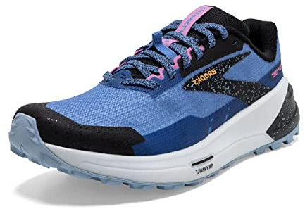 Brooks Damen Catamount 2 Sneaker, Blau Schwarz Gelb, 39 EU