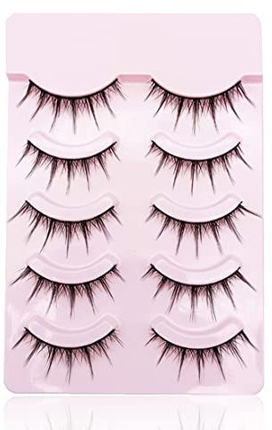ARHZ 5 Paia di Ciglia finte Naturali, Ciglia finte per Trucco alla Moda, Matrimonio in Festa, Ciglia finte riutilizzabili