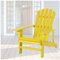 LXLZYXSF Im Freien Veranda Adirondack Stühle Hölzern Klubsessel Klassisch Pergola Lehnstuhl Für Hof Garten Pool Strand Deck Balkon Patio Innen Akzent Möbel (Color : Yellow)