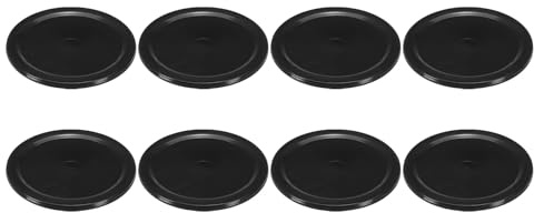 PATIKIL Disco de Air Hockey de 2.5, 8 Unidades de Discos Pesados de Repuesto, Accesorios de Equipos, Color Negro
