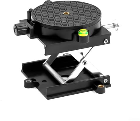 Plataforma de grabado de aluminio de la tabla de elevación del router 39-96m m altura ajustable dispositivo de elevación de ajuste fino para el panel de tierra desigual 90X90m m