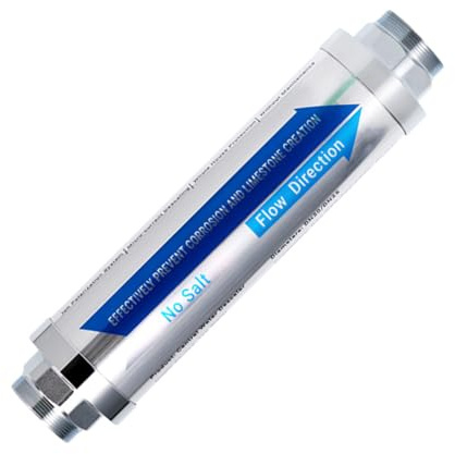 Descalcificador de agua, sistema de ablandador de agua en línea para la prevención de depósitos de cal en toda la casa, descalcificador, filtro de agua, limpiador, sistema de reducción de cal en el
