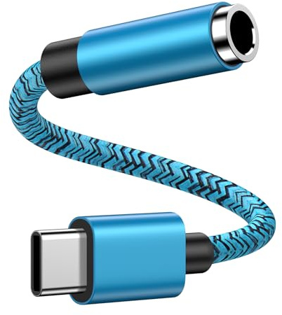 Adaptateur USB C Jack 3.5mm Type C Casque Ecouteurs Audio pour Samsung Galaxy A56 5G A55 A54 A53 A36 A35 A17 A16 S26 S25 Ultra S24 FE S23 S22, Adaptateur Prise Jack USB C pour iPhone 17 16 15 Pro Max