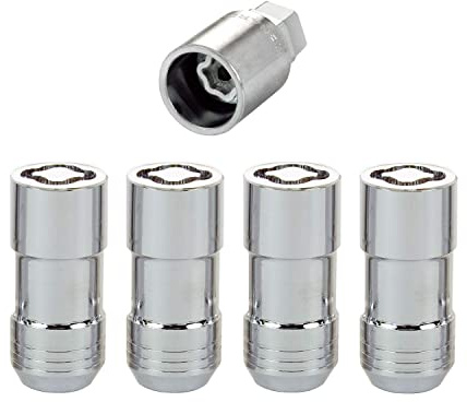 McGard 24210 Chrome Cone Seat Wheel Locks (M14 x 1.5 Thread Size) - Set of 4